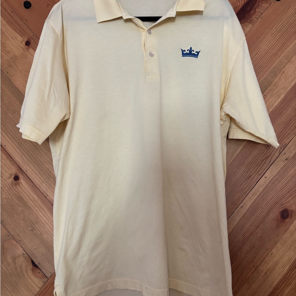 Peter Millar Cream Polo Shirt Classic Short-Sleeve
